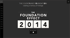 Desktop Screenshot of clevelandfoundation100.org